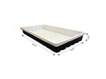 Black & White 10 x 20 Propagation Tray No Holes